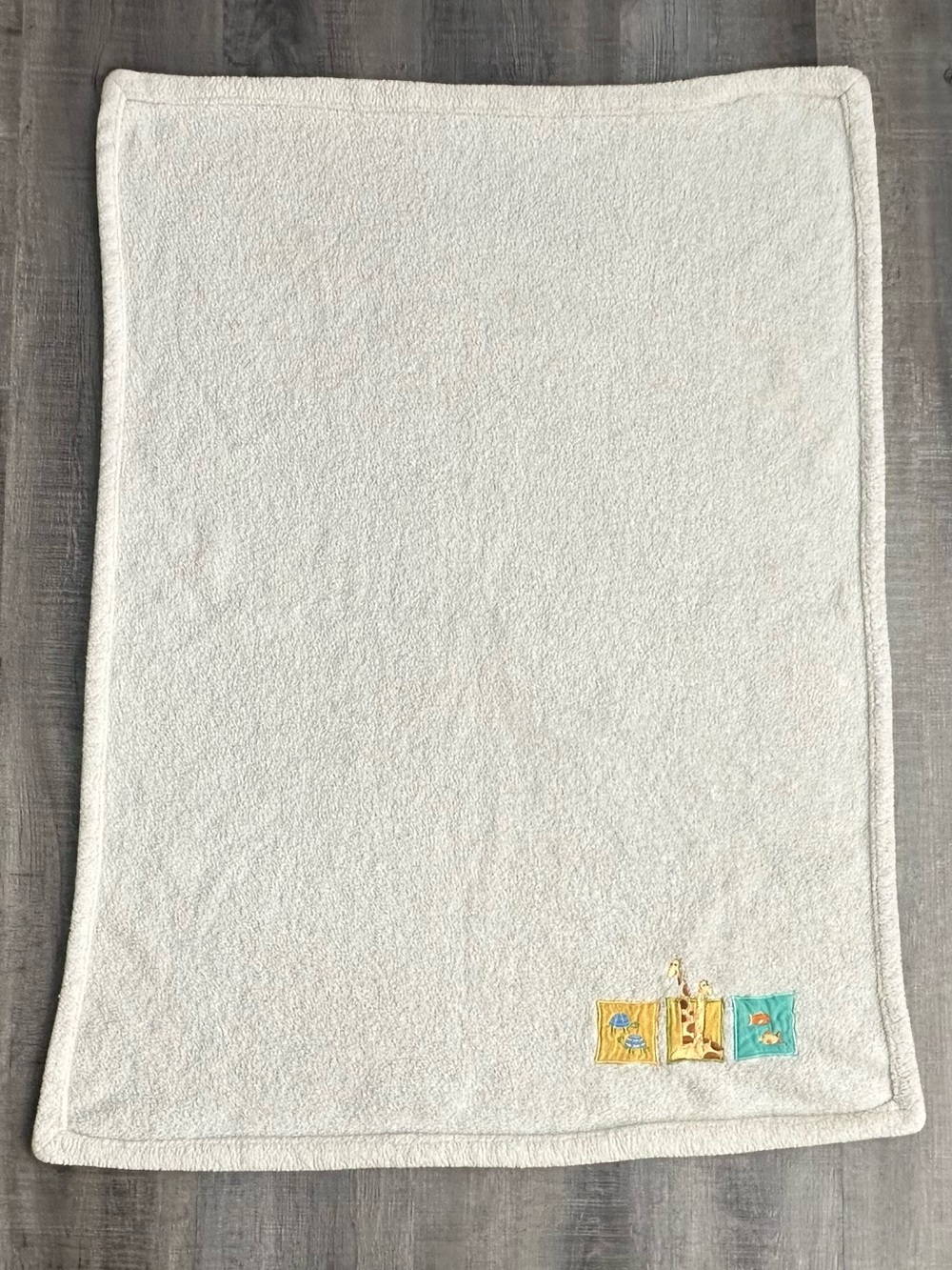 💞 Plush Cream Animal Baby Blanket